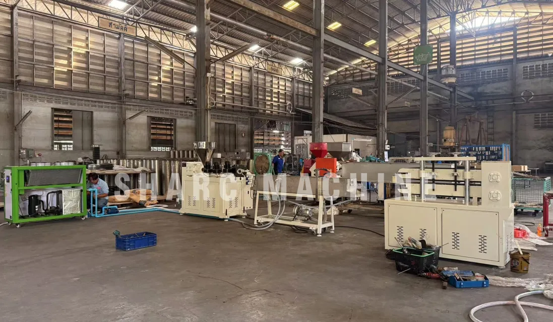 Successful operation case of PVC sealing strip making machine in a customer factory in Thailand