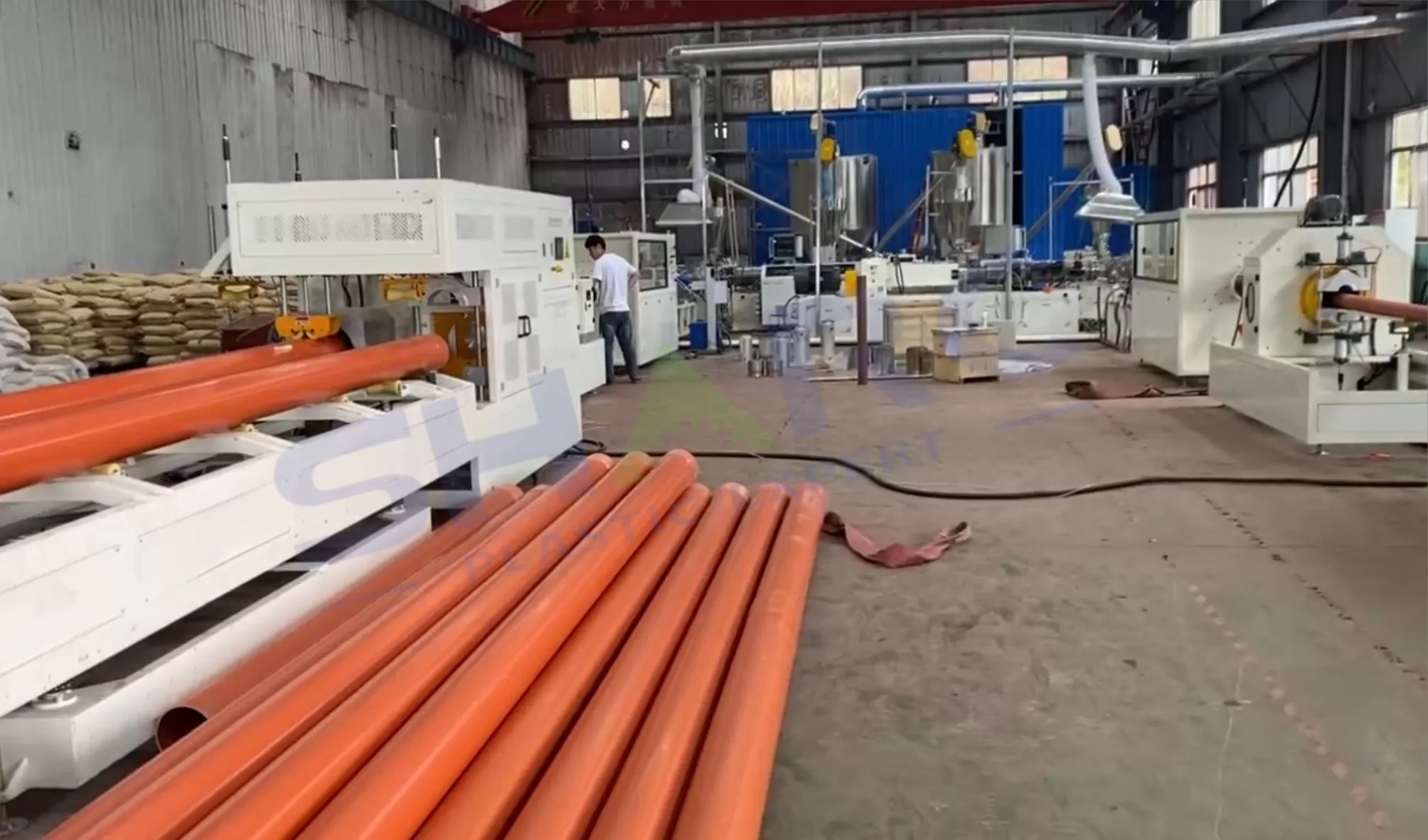 PVC pipe manufacturing factory