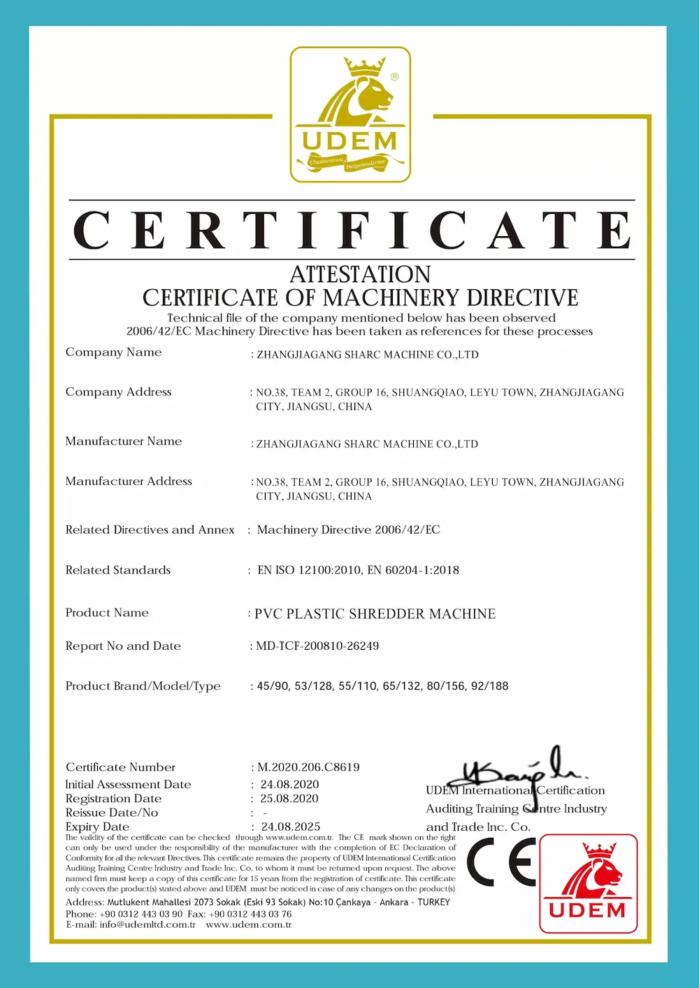 Certificate 1